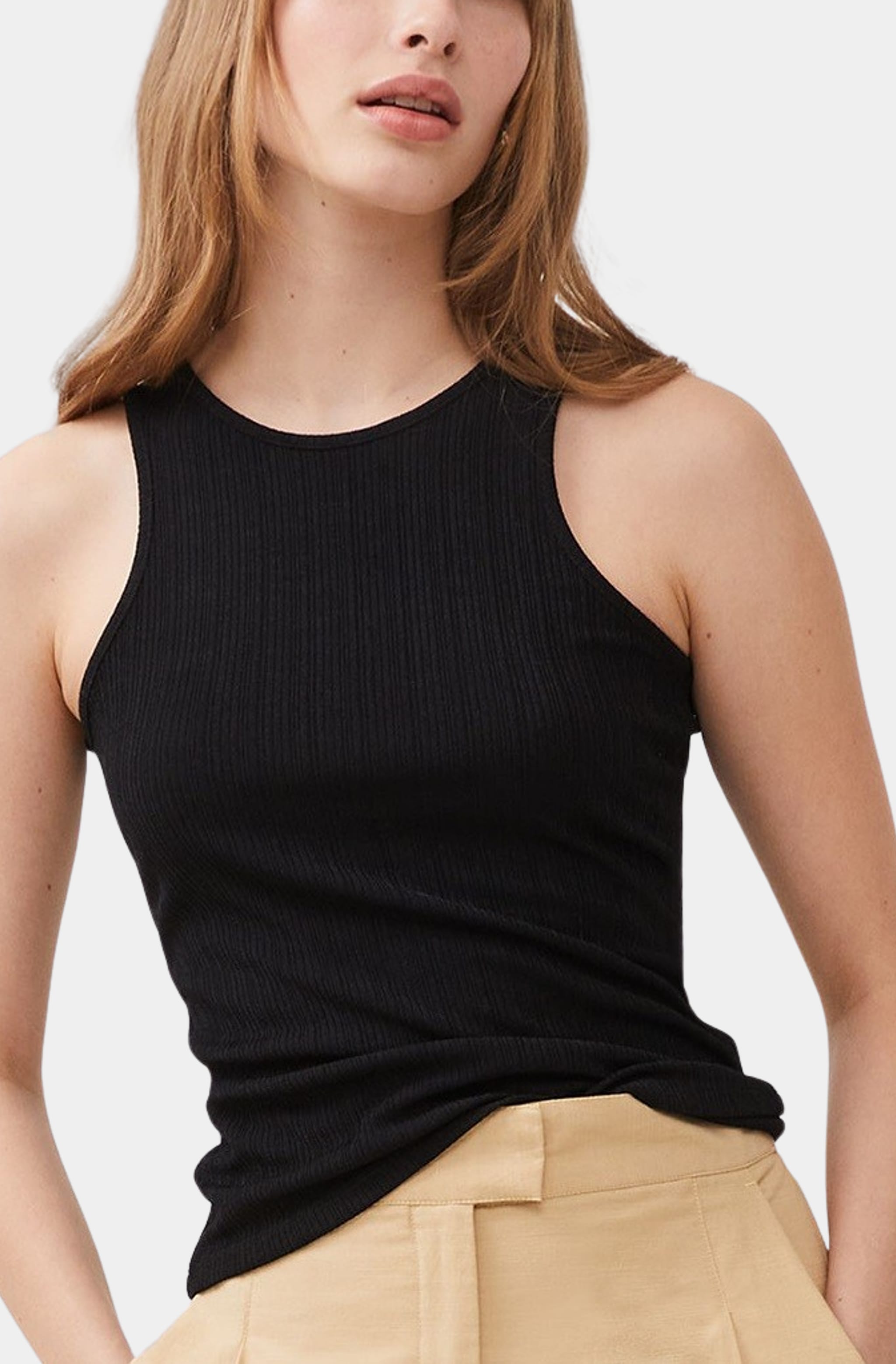 Image of Tallie Textured Racer Tank