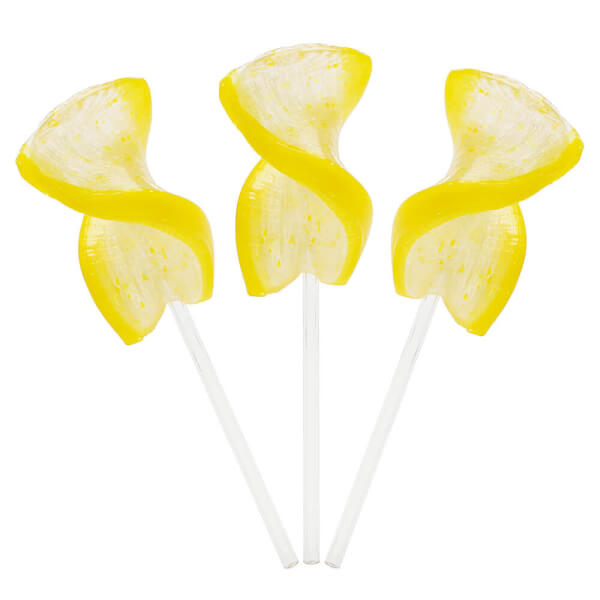 129968 - CurlyCutes Petite Crystal Ribbon Pops - Yellow Banana: 20-Piece Jar