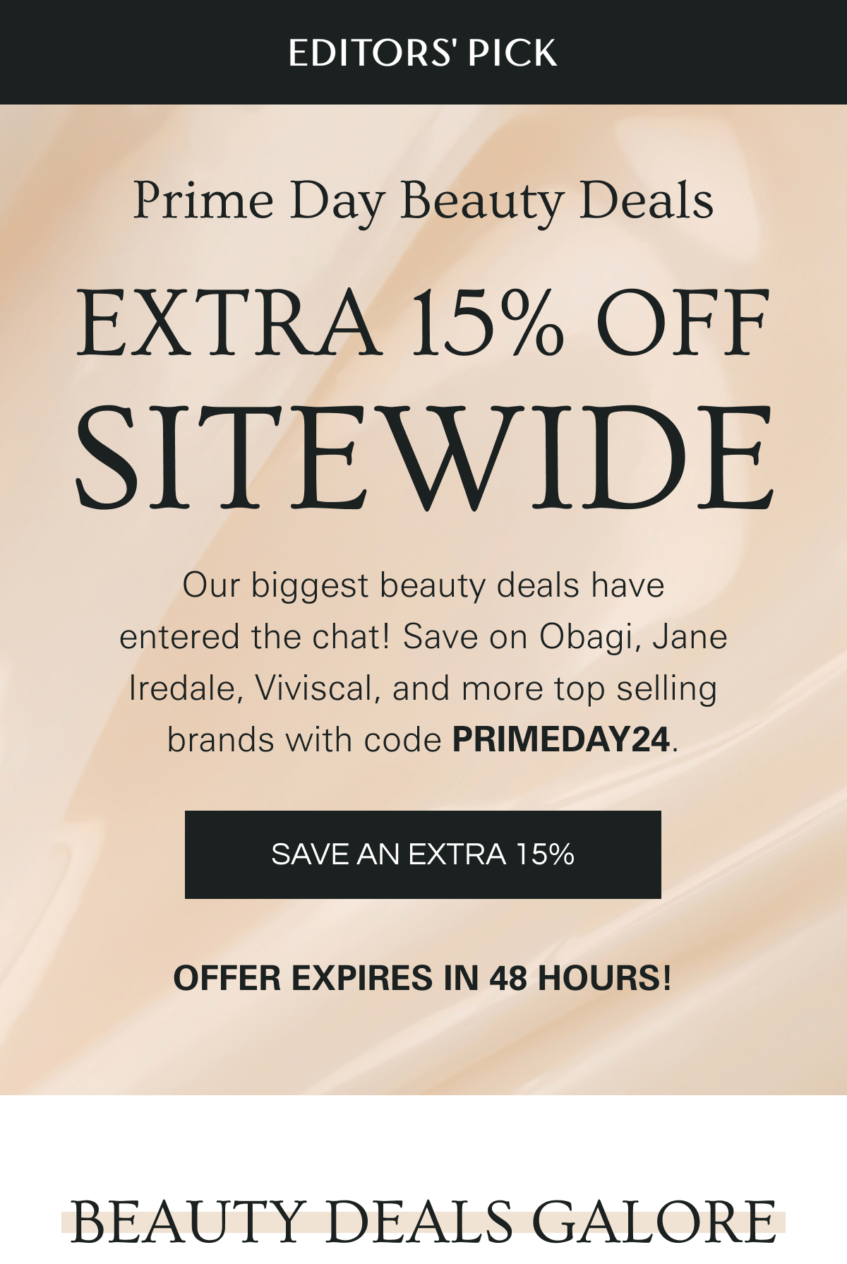 Get an extra 15% off sitewide with code PRIMEDAY24!