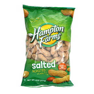 Hampton Farms salted and roasted peanuts