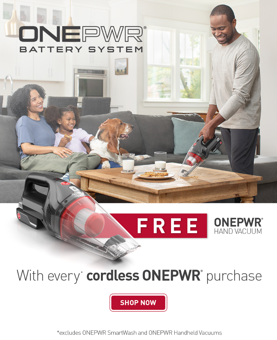 Get A Free Hand Vac With Every* ONEPWR Purchase