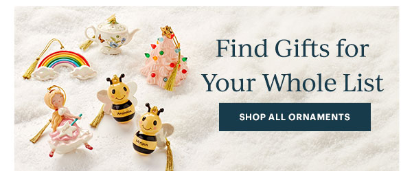 Find Gifts for Your Whole List  [SHOP ALL ORNAMENTS]