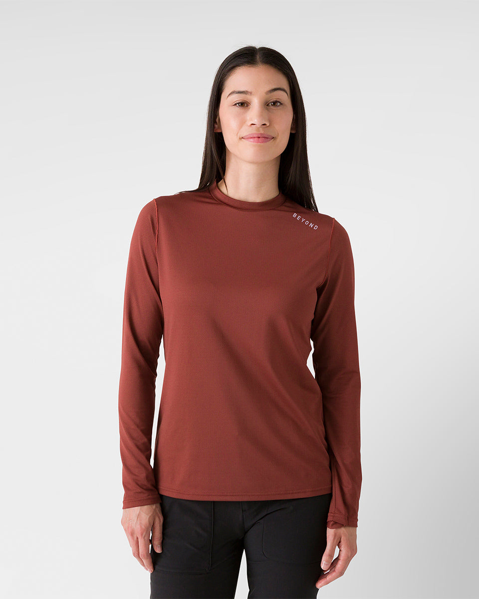 Image of Women's Geo-T Crew L.S. Shirt