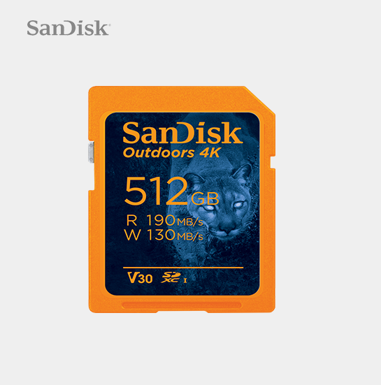 SanDisk® Outdoors™ 4K SDXC Card