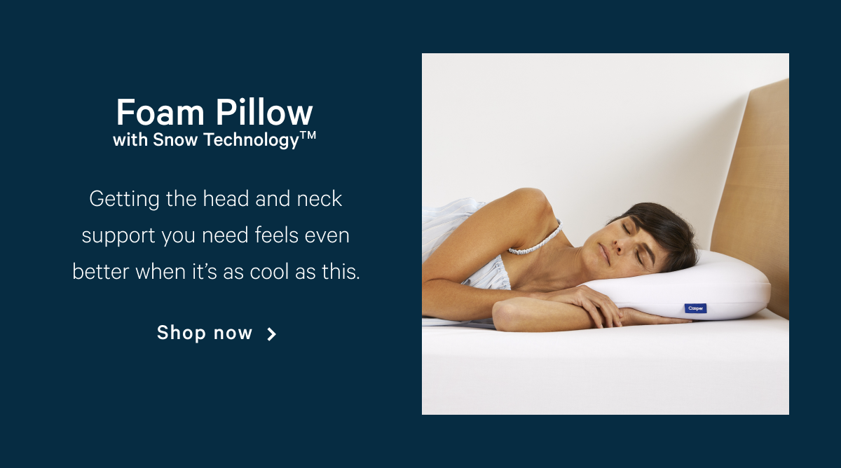 Foam Pillow with Snow Technology >> Shop >>