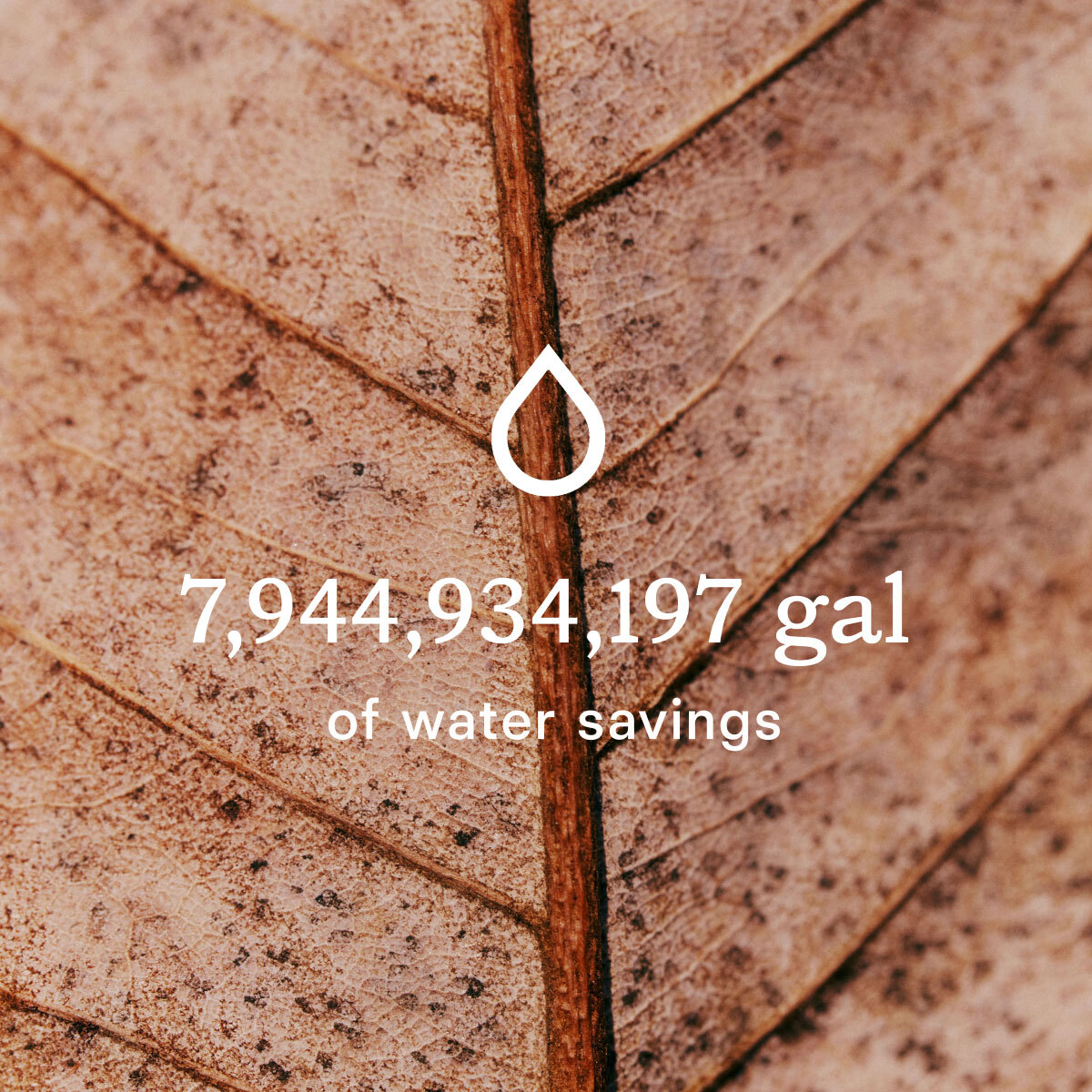 Water savings