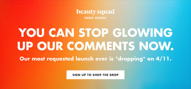 you can stop glowing up our comments now