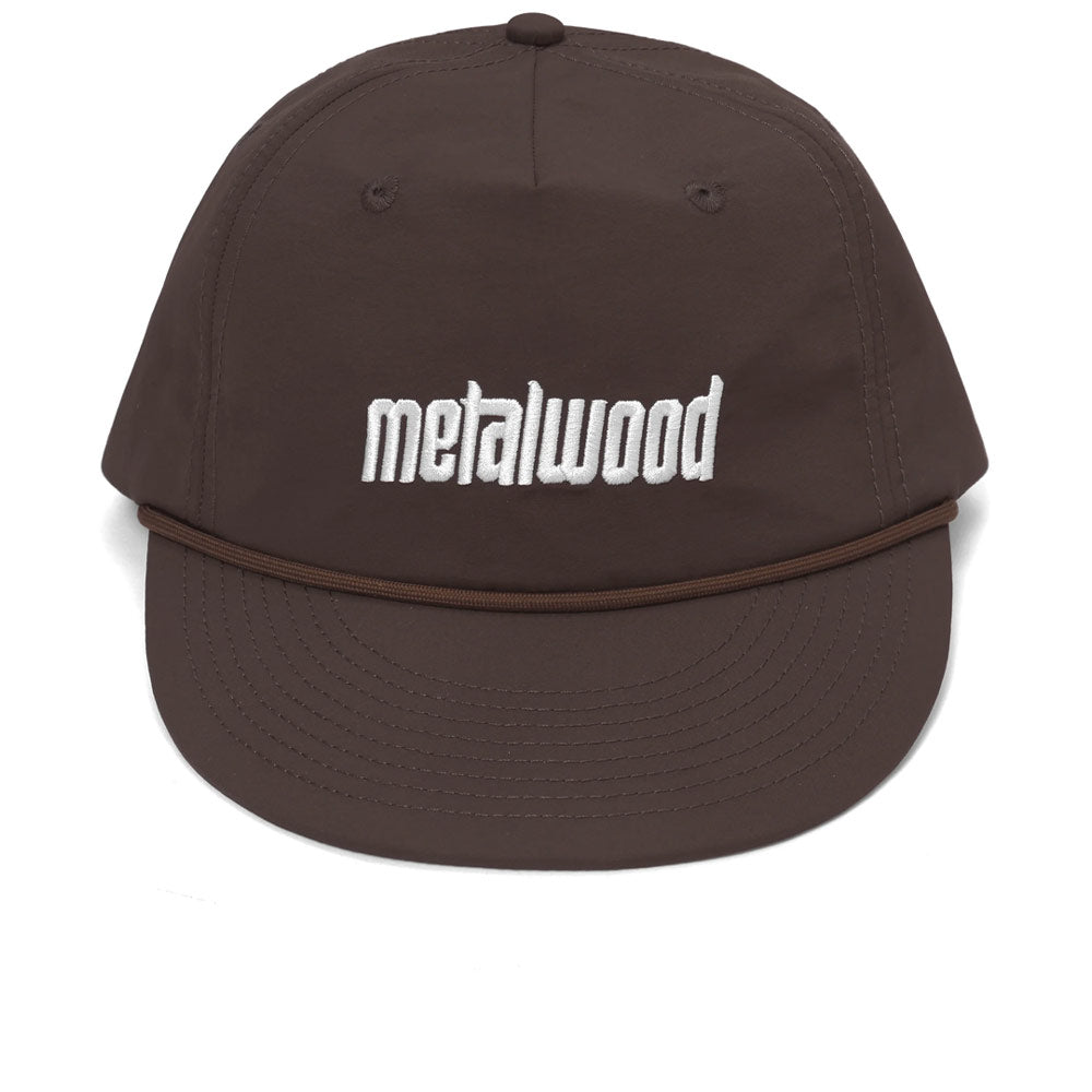 Image of Metal Logo 5-Panel Rope Hat 'Chocolate'