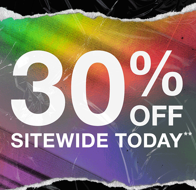 Flash Sale 30% Off Sitewide Today. Exclusions Apply. Shop Now