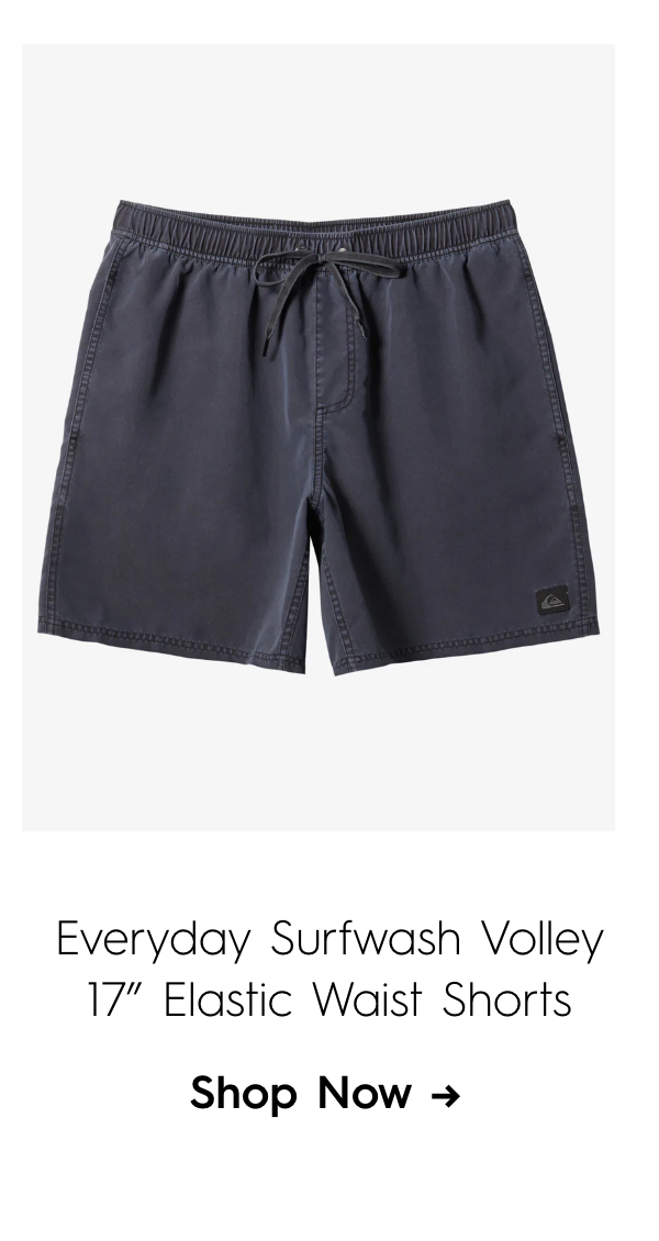 Everyday Surfwash Volley 17" Elastic Waist Shorts