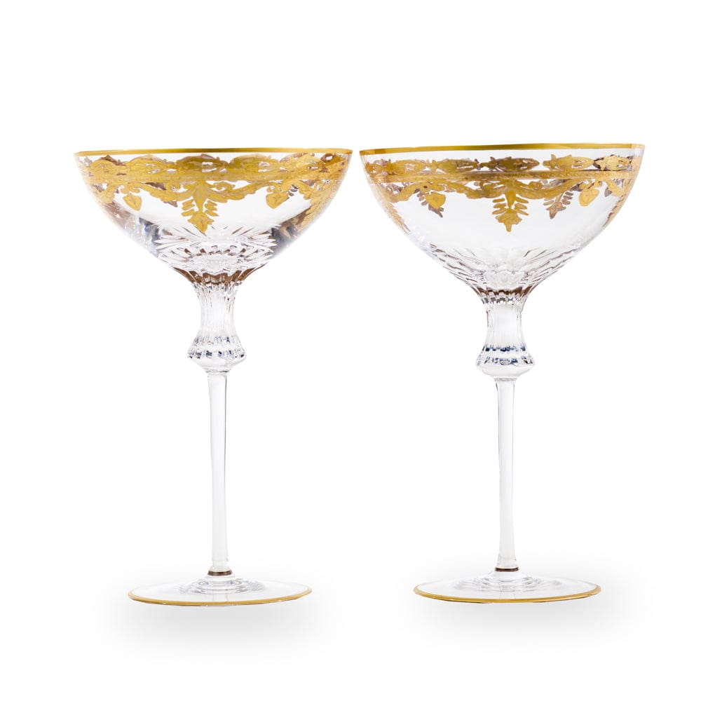 Image of Vetro Gold Wedding Coupe Set