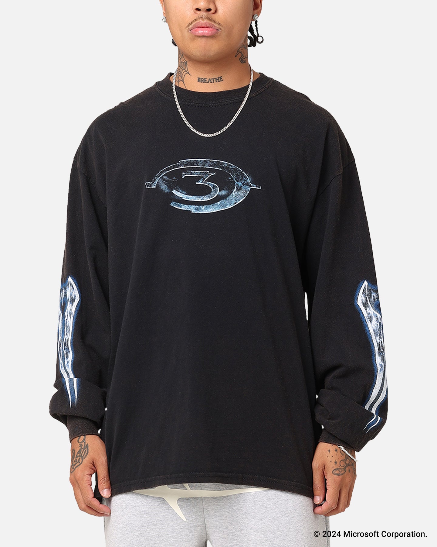 Image of Goat Crew X Halo Halo Legendary Long Sleeve T-Shirt Black