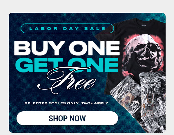 Buy one get one free for Labor Day Sale. Shop now.