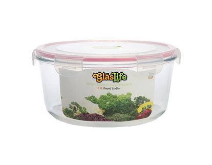 GlasLife® Airtight Round Glass Storage Container