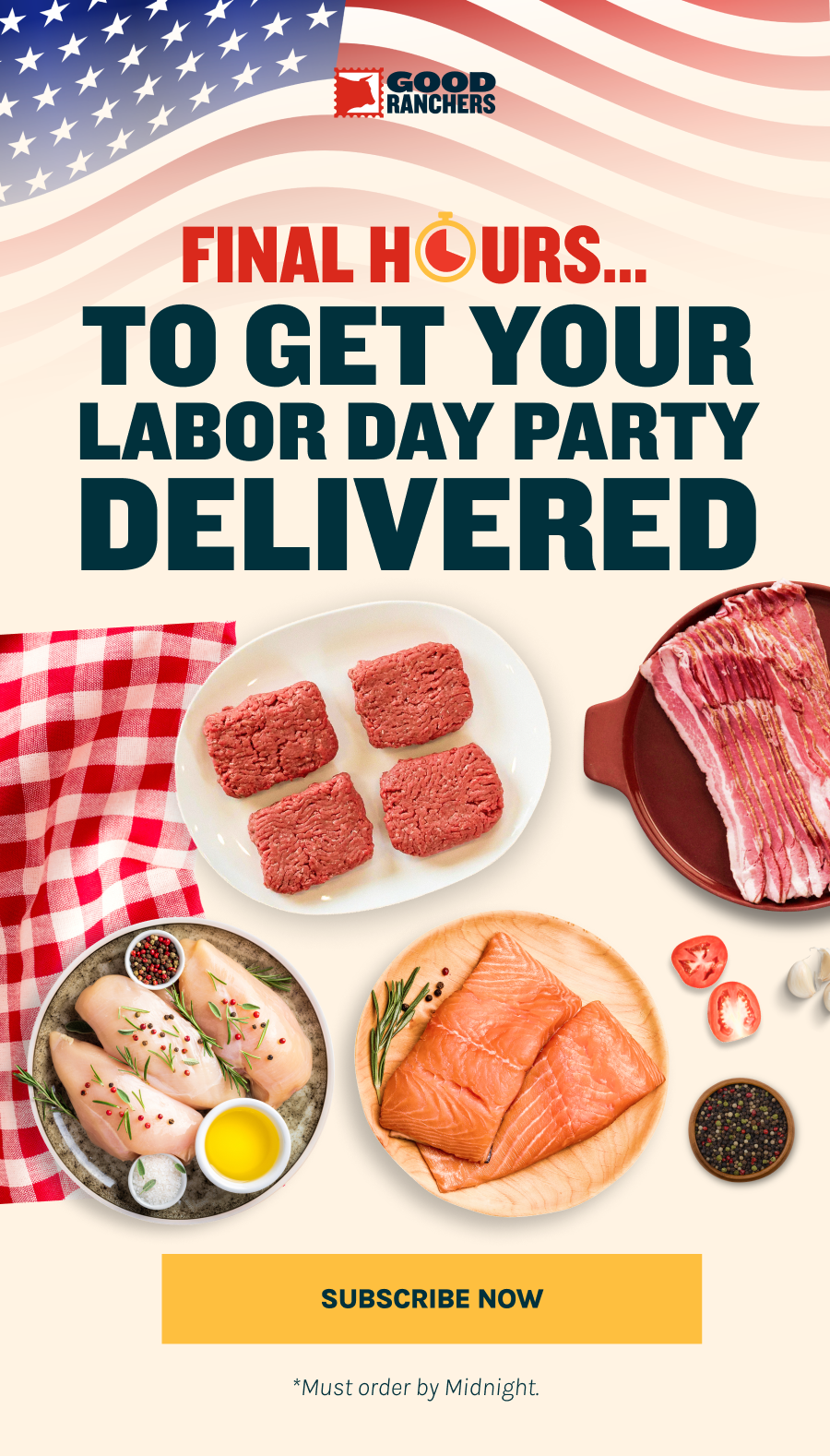 Good Ranchers Labor Day Offer: Free Meat for 1 Year!