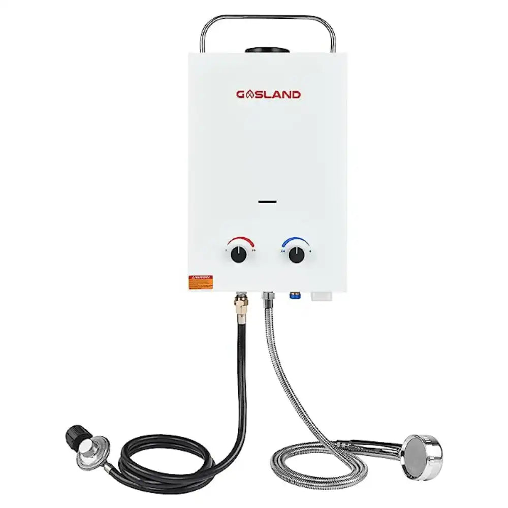 GASLAND 1.58GPM 6L 41000 BTU Outdoor Portable Propane Instant Hot Water Heater for RV Camper