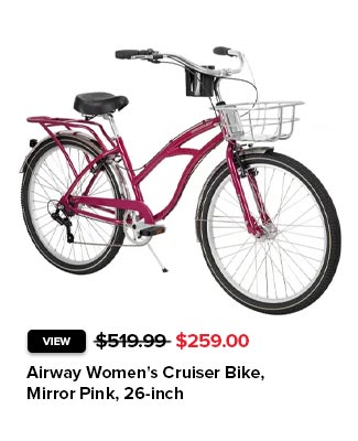 Airway Women's Cruiser Bike - Mirror Pink