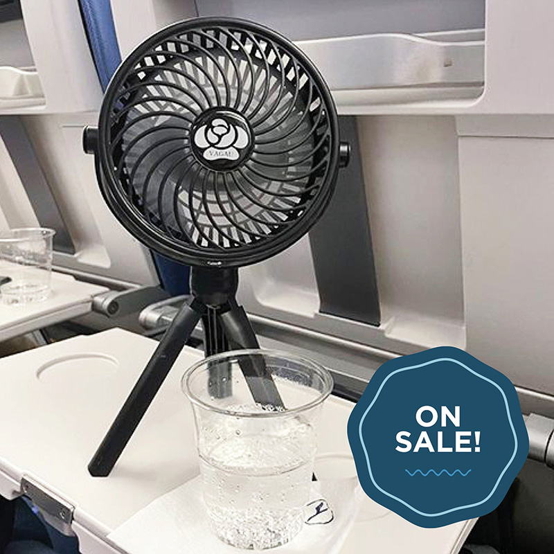 A Stroller Fan Is the Secret to Great Sleep on a Plane