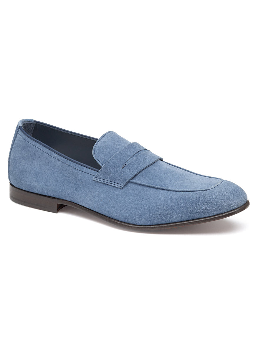 Image of J & M Collection Taylor Penny in Denim Italian Suede