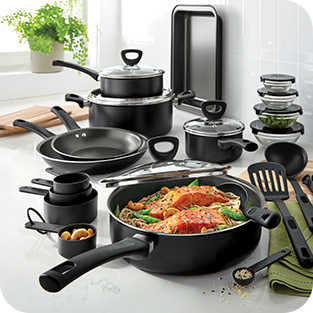 Cooks 30-PC. Nonstick Cookware Sets