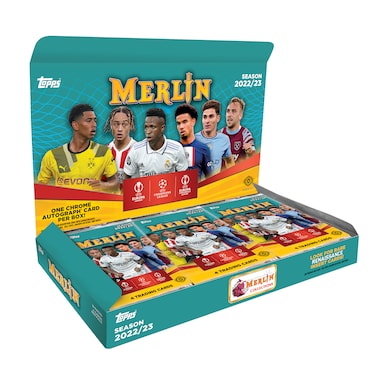 2022-23 Topps Merlin UEFA Club Competitions Factory Sealed Hobby Box