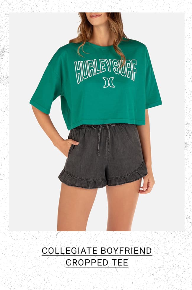 Collegiate Boyfriend Cropped Tee