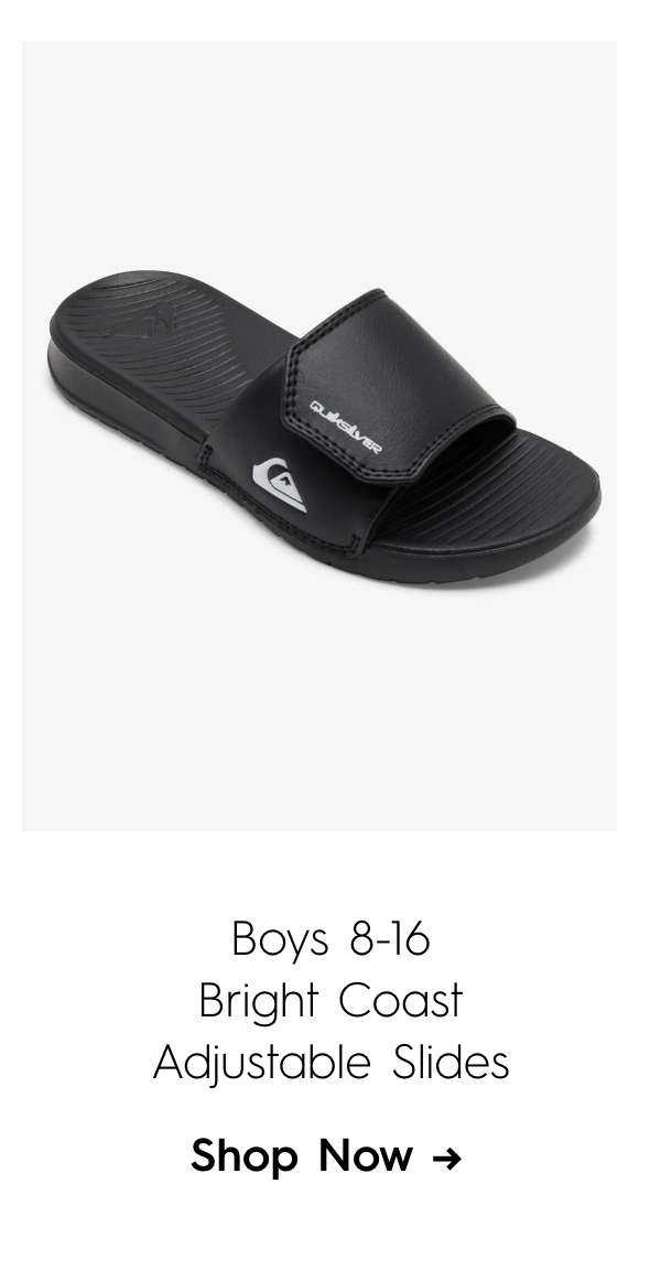 Boys 8-16 Bright Coast Adjustable Slides