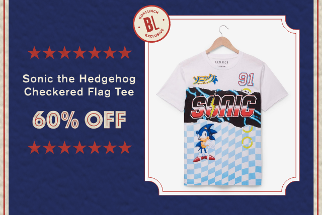 Sonic the Hedgehog Checkered Flag Tee