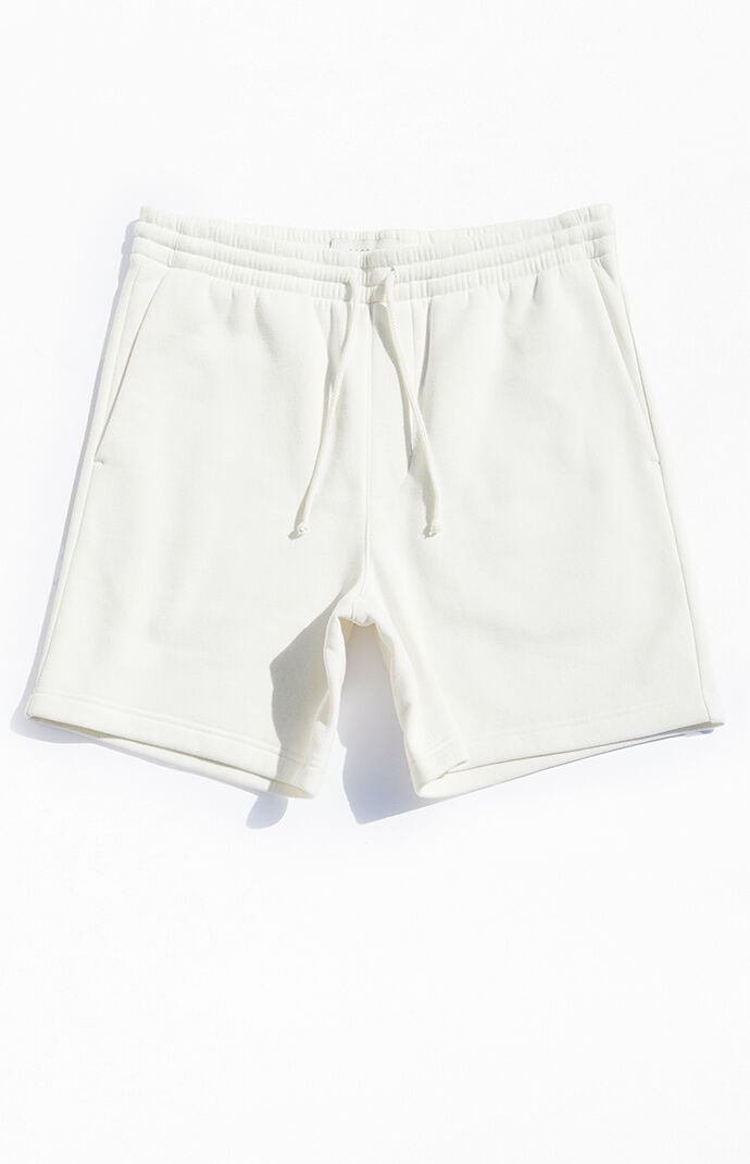 Image: Fleece Cream Sweat Shorts