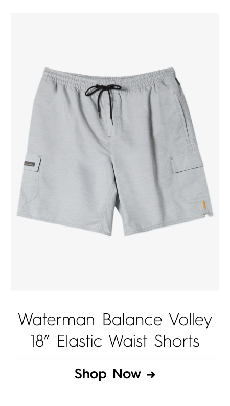 Waterman Balance Volley 18" Elastic Waist Shorts