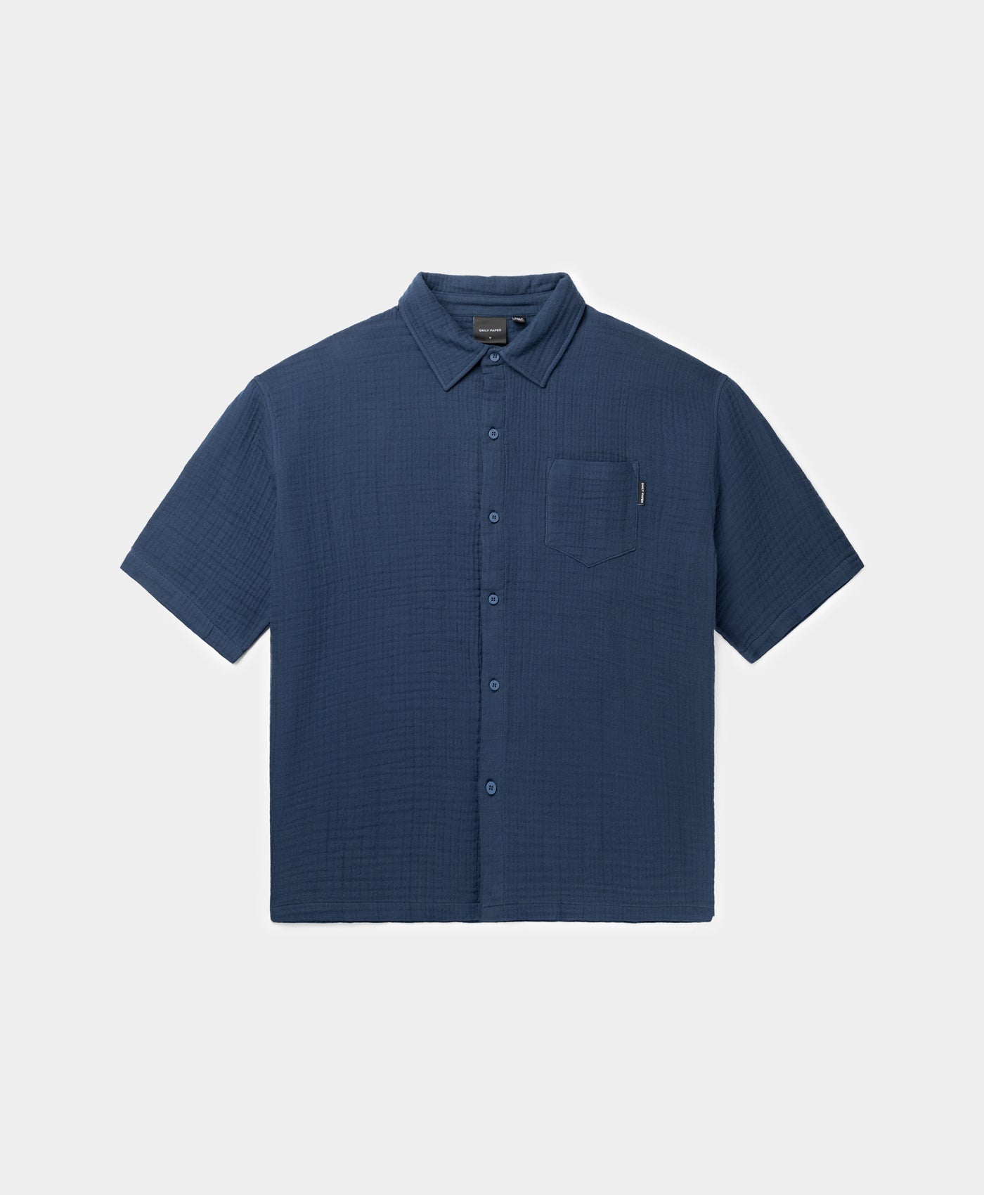 Image of Pageant Blue Enzi Seersucker Shirt