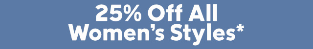 25% off all women's styles