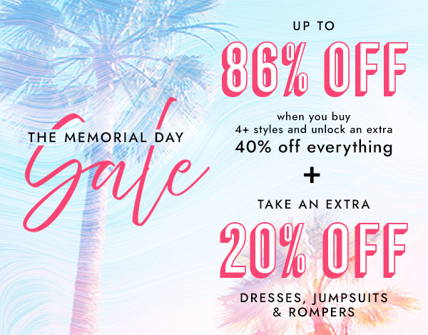 THE MEMORIAL DAY Sale