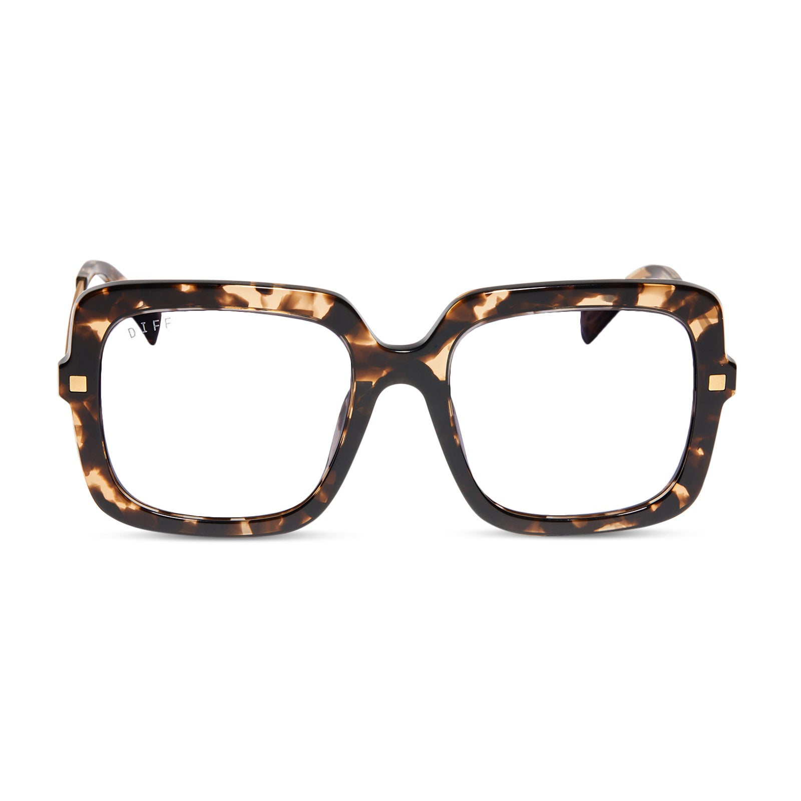 Image of SANDRA - ESPRESSO TORTOISE + CLEAR GLASSES