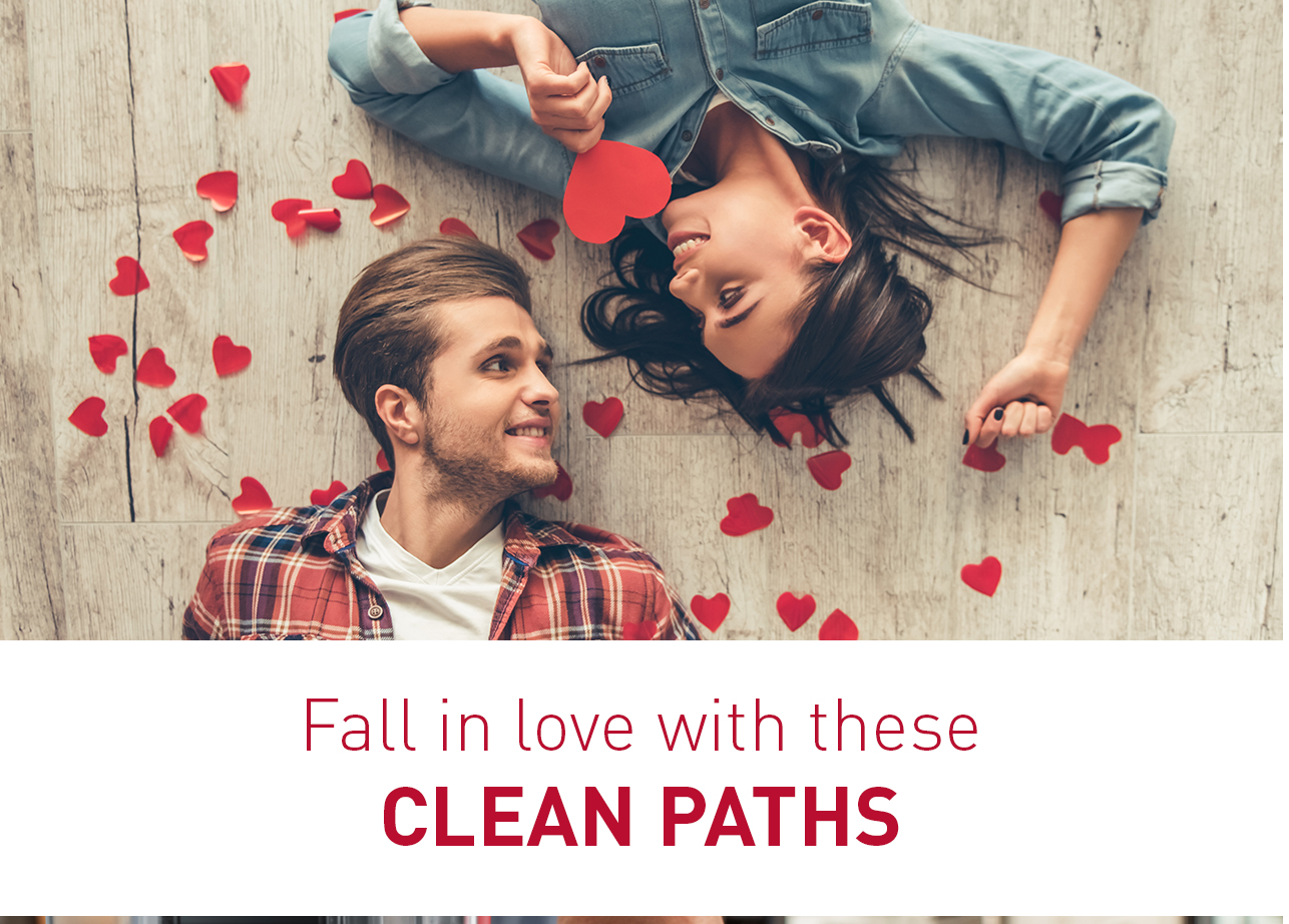 Fall in love with these clean paths