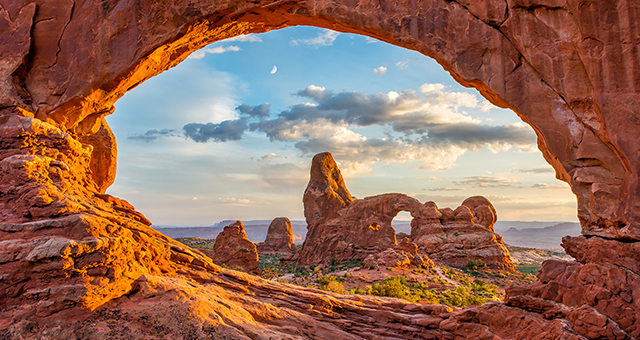 Arches National Park vista.