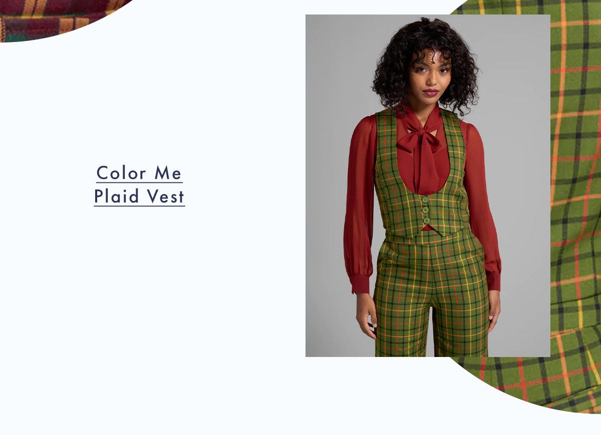 Color Me Plaid Vest