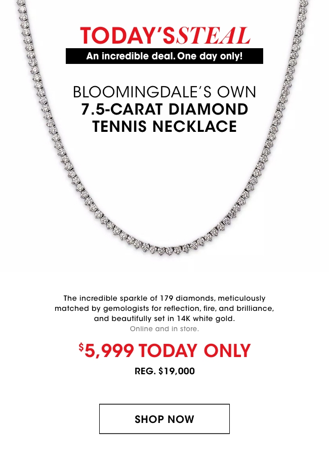 TODAY'S STEAL: DIAMOND TENNIS NECKLACE