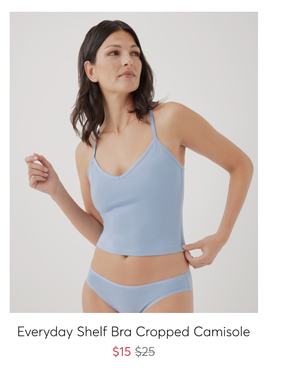 Everyday Shelf Bra Cropped Camisole - $15