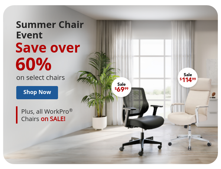 Save over 60% on select chairs