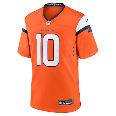  Nike Bo Nix Orange  2024 NFL Draft First Round Pick Player Game Jersey