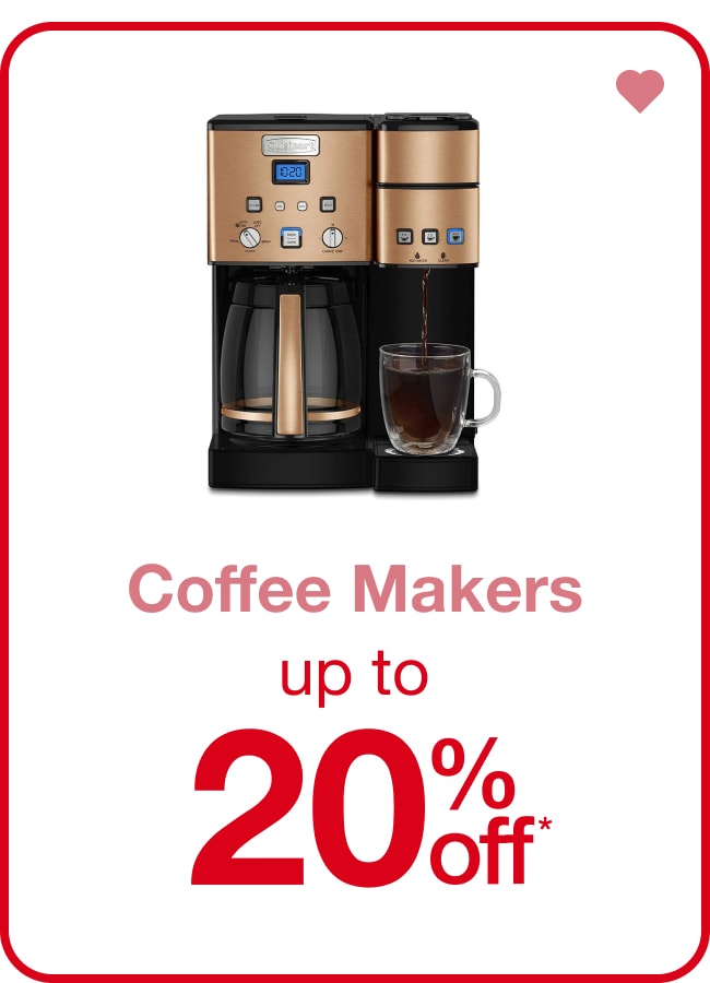 Coffee Makers Up to 20% Off* â€” Shop Now!