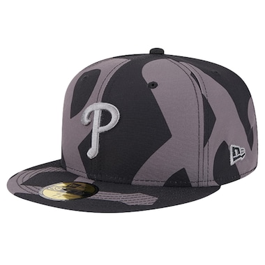  New Era Black  Logo Fracture 59FIFTY Fitted Hat