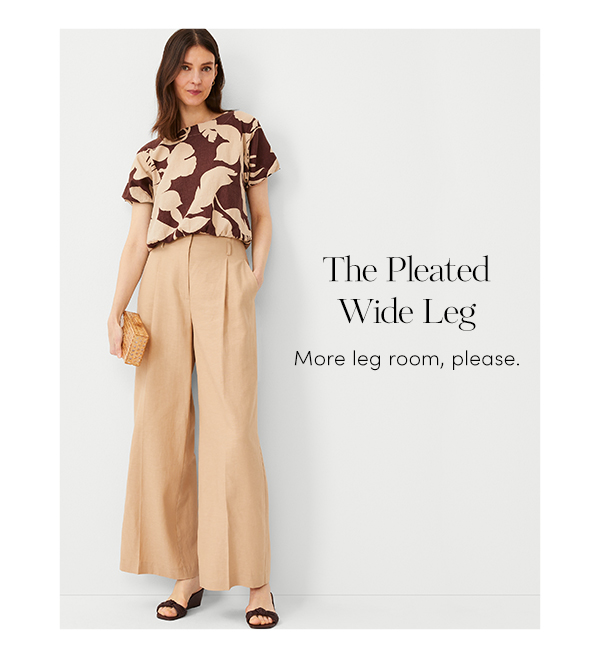 The Pleated Wide leg