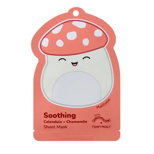 Squishmallow X TONYMOLY Malcolm's Soothing Calundula + Chamomile Sheet Mask