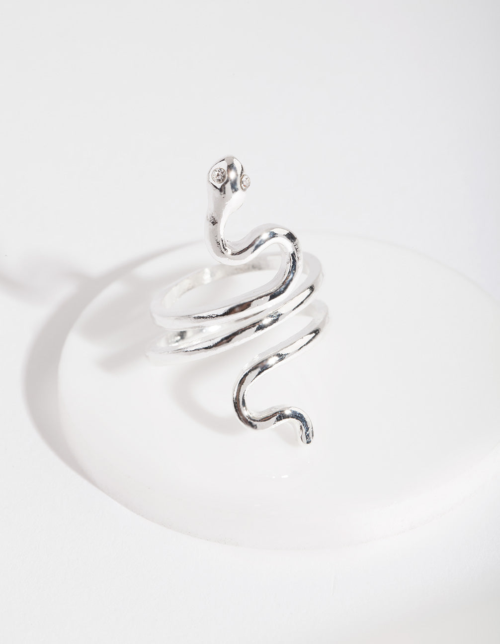 Image of Silver Fine Snake Ring