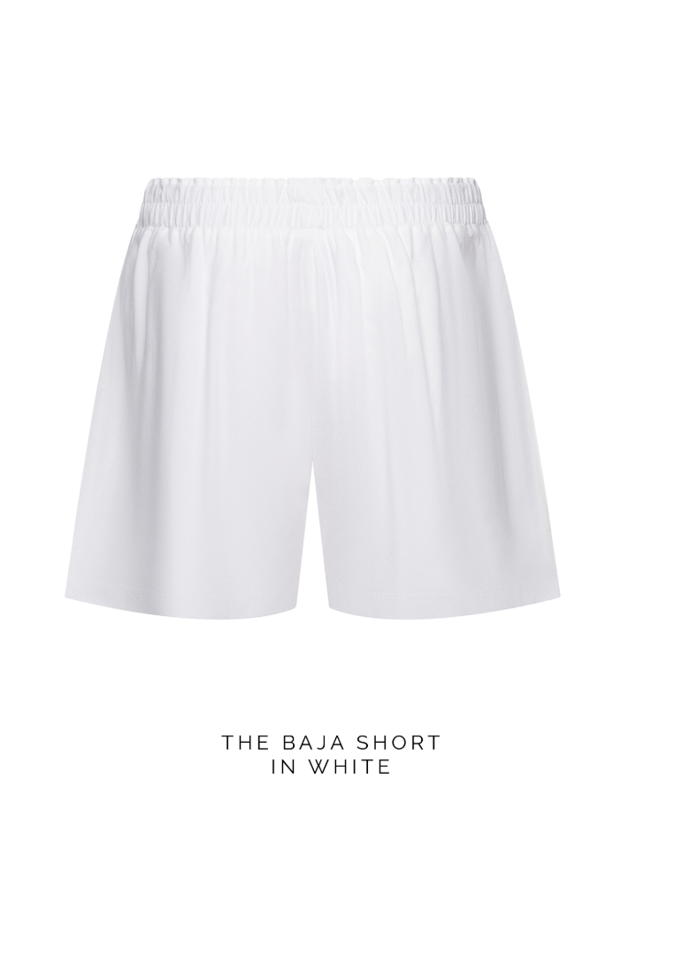 The Baja Short in White