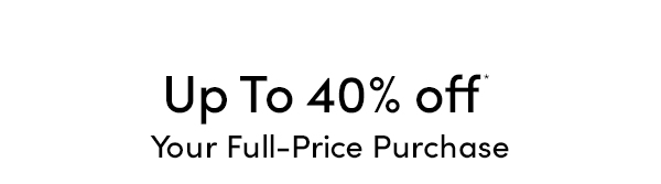 Up to 40% Off