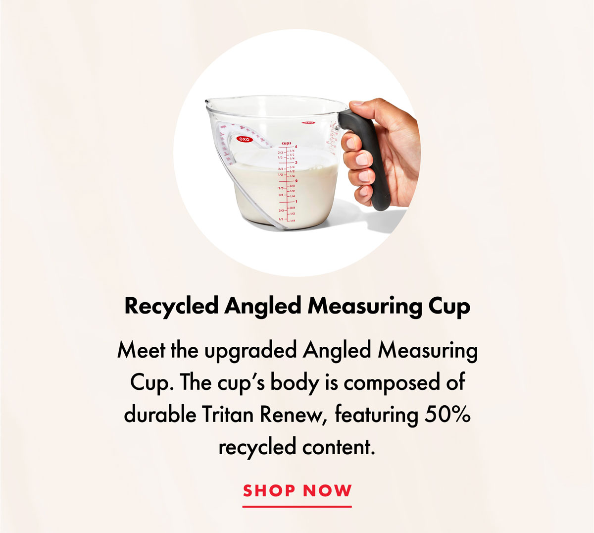 Recycled Angled Measuring Cup | Shop Now