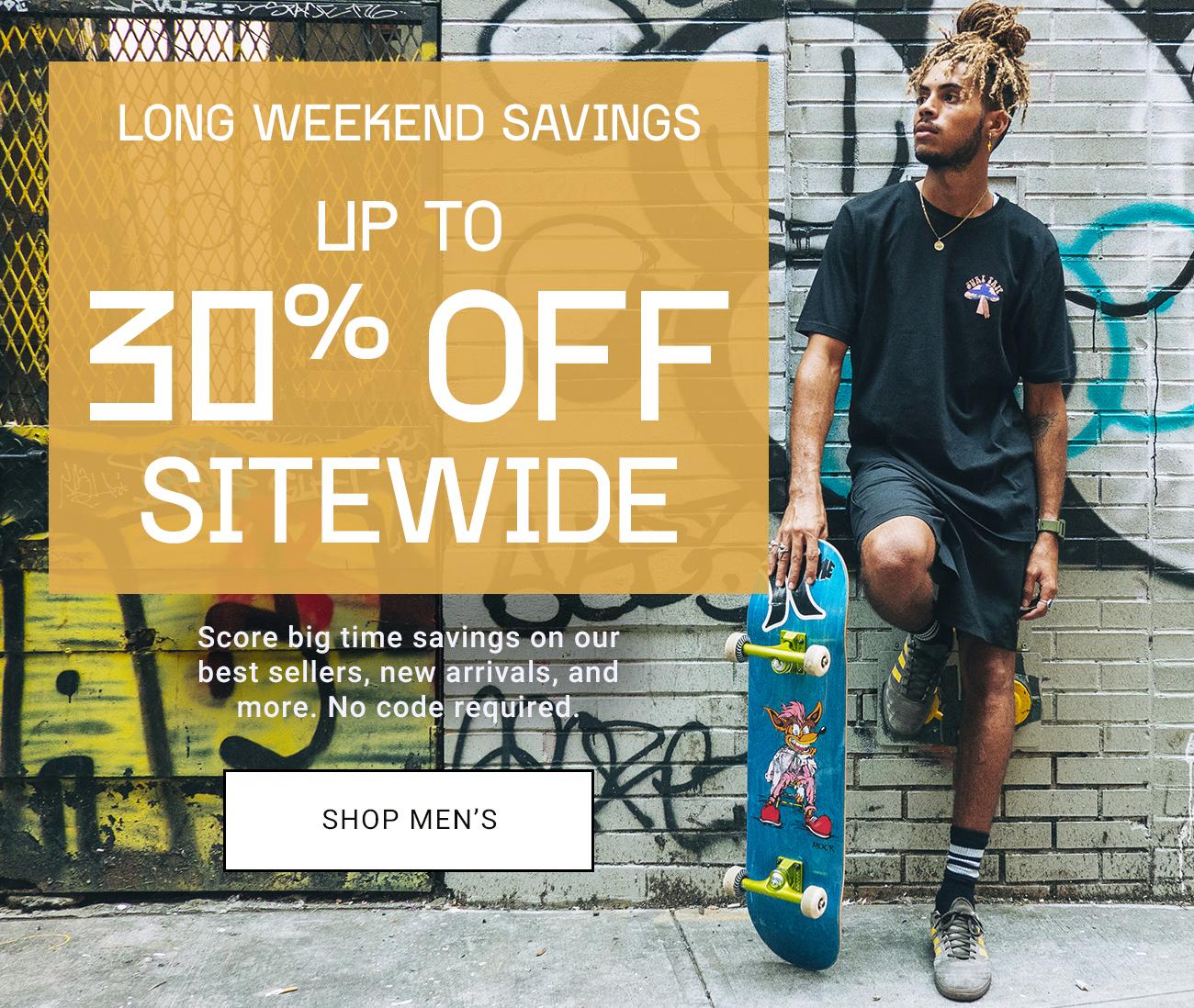 Long Weekend Savings Up To 30% Off Sitewide | Shop Men's